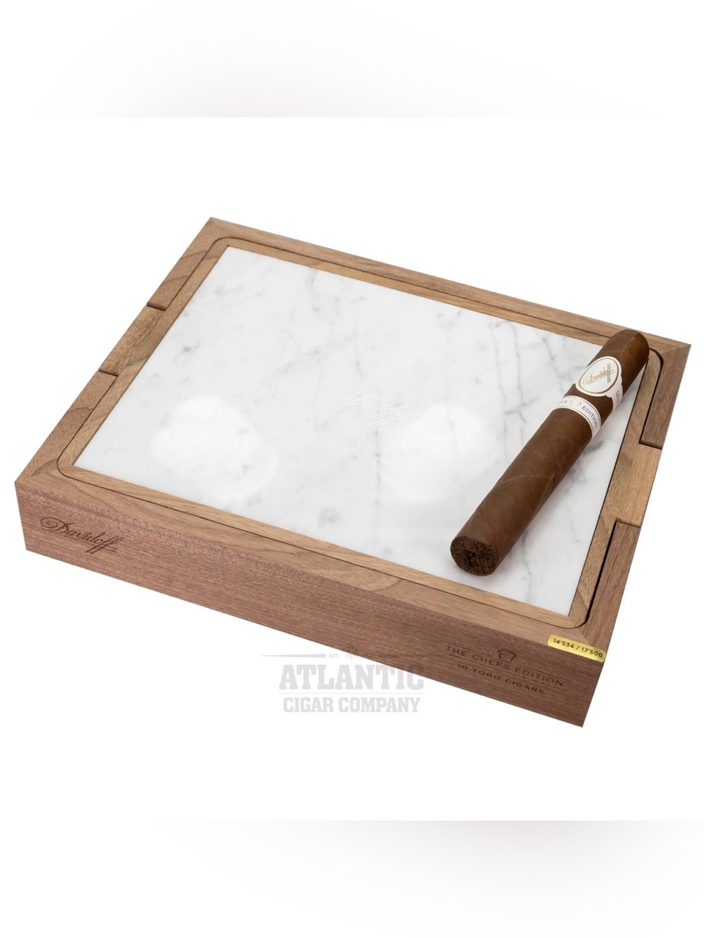 Davidoff Cigar Chef’s Edition Marble & Wood Decorative Box/Cutting Board/Storage